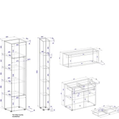 Arbeitszimmermöbel Set Uzniana