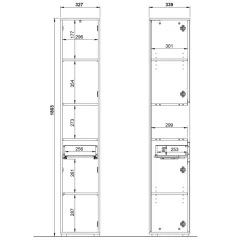 Bad Hochschrank Apulciana