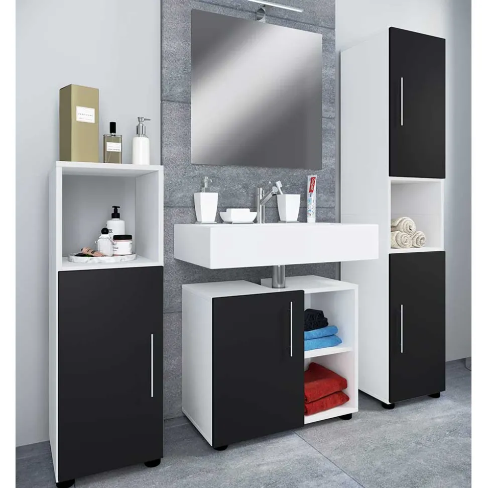 Bad Set Schwarz Weiß Litora