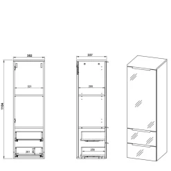 Badezimmer Hängeschrank Classicana