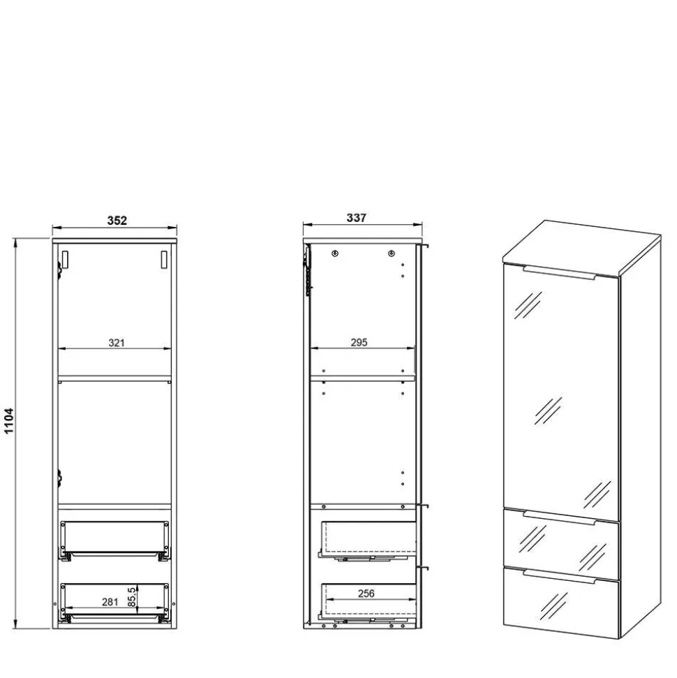 Badezimmer Hängeschrank Classicana