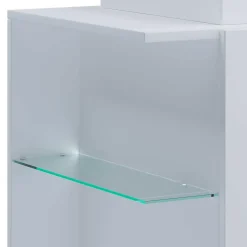 Badezimmer Schrank weiß Pseidoca