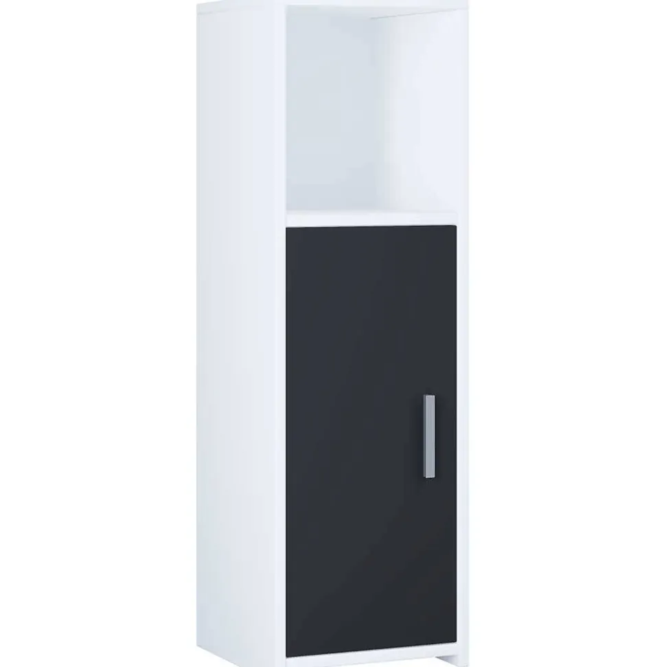 Badschrank Schwarz Weiß Panales