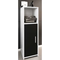 Badschrank Schwarz Weiß Panales
