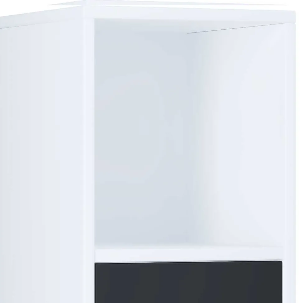 Badschrank Schwarz Weiß Panales