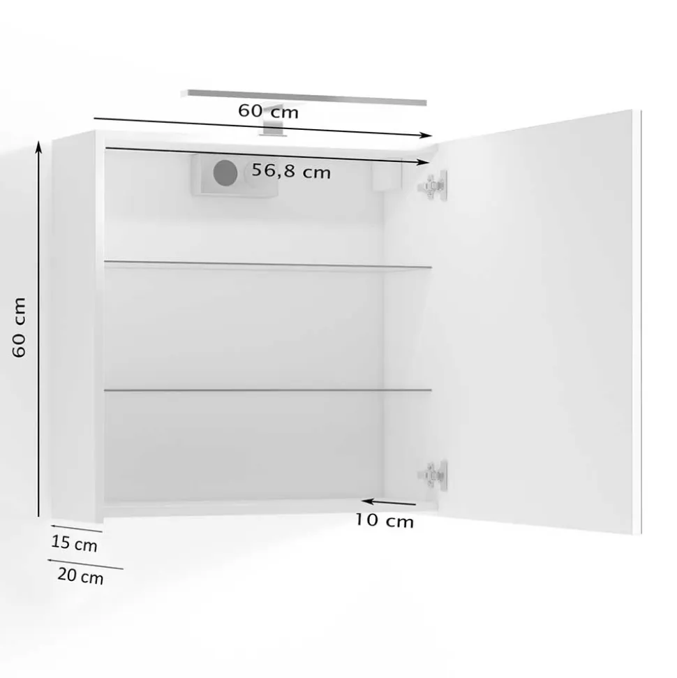 Badspiegelschrank Dartino