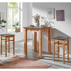 Bartisch mit 2 Hockern Lienna
