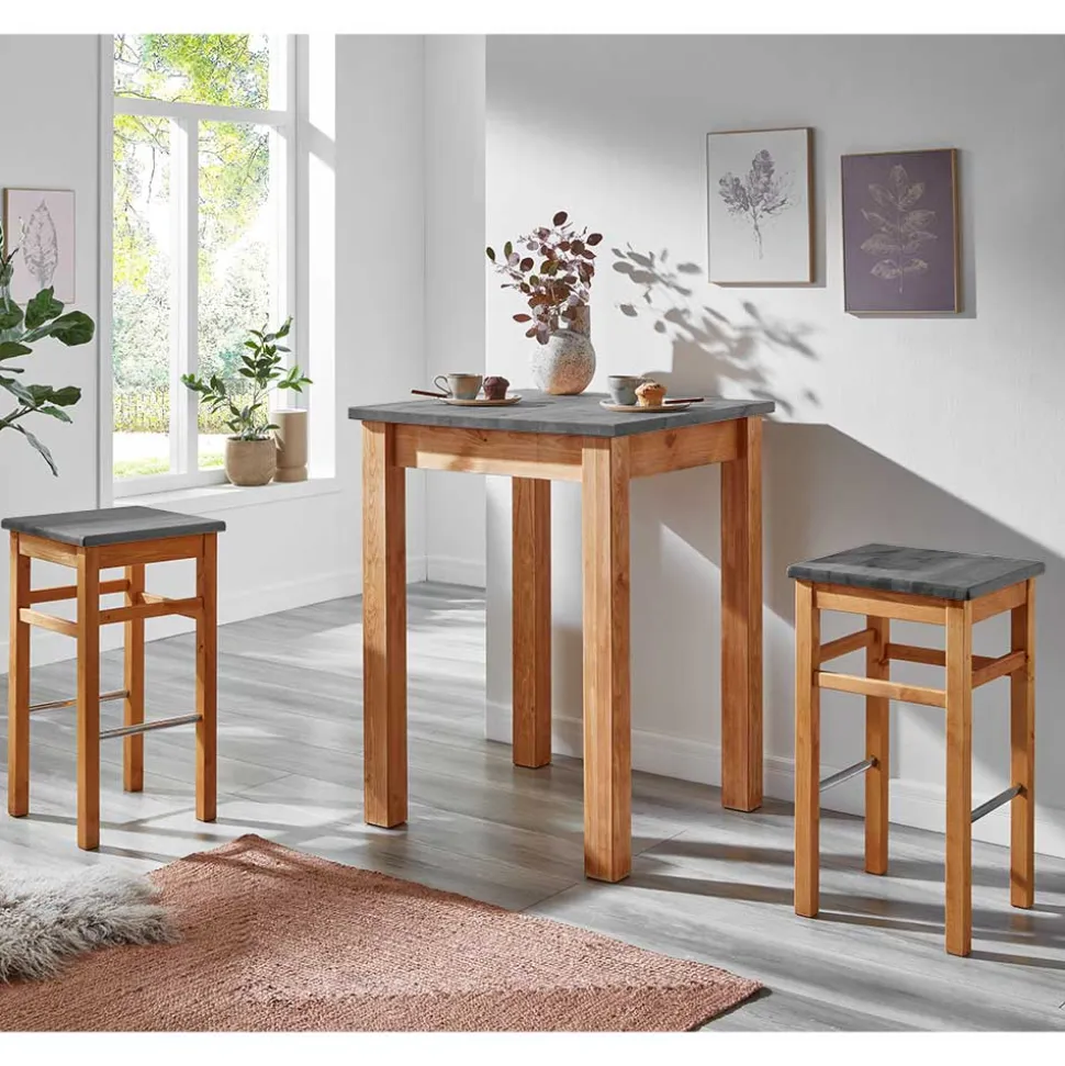 Bartisch mit 2 Hockern Lienna