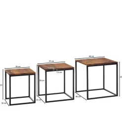 Beistelltisch 3er Set Rumion