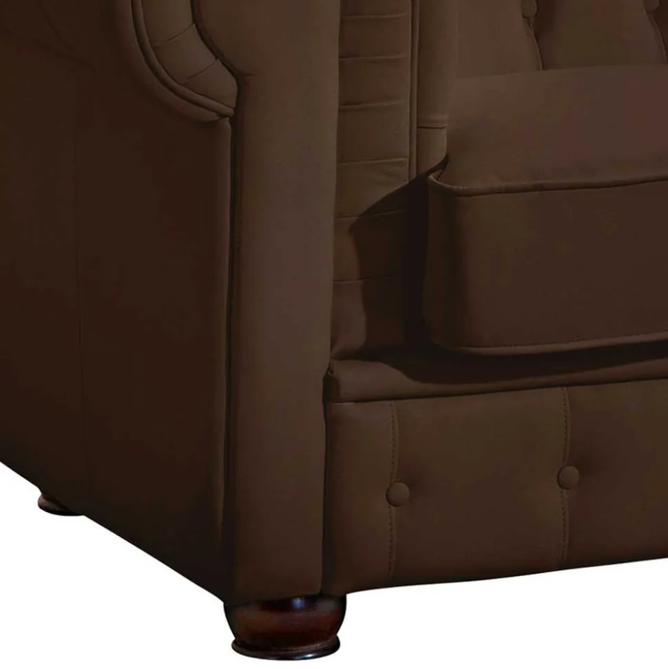 Braune Ledercouch Madita