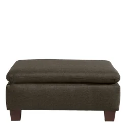 Brauner Polsterhocker Zyrano