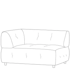 Cord Modulsofa Ecke links Furios