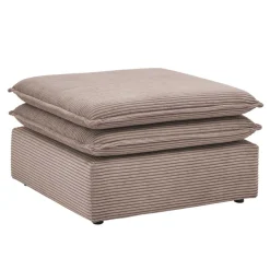 Cord Sessel und Hocker Mejan