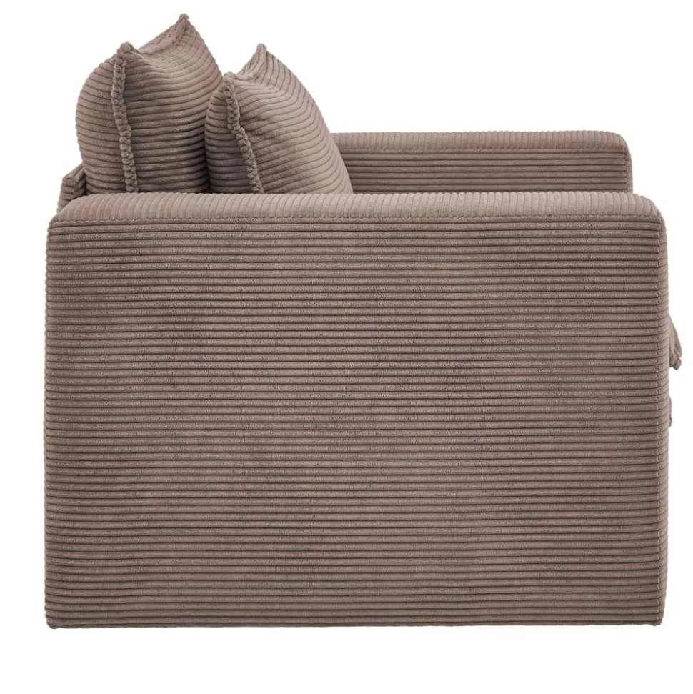 Cord Sessel und Hocker Mejan