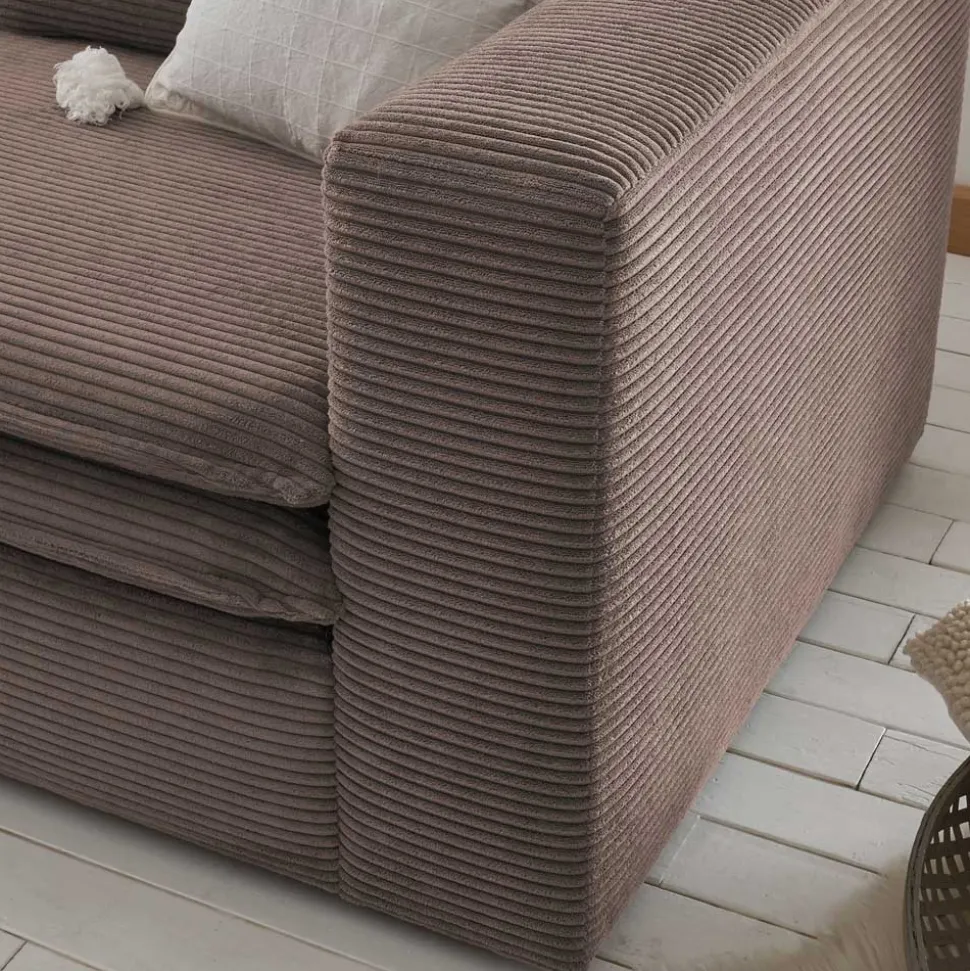 Cord Sessel und Hocker Mejan