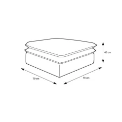 Cord Sessel und Hocker Mejan