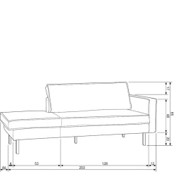 Couch Recamiere Klasvan
