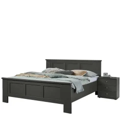 Doppelbett Dunkelgrau Hierro