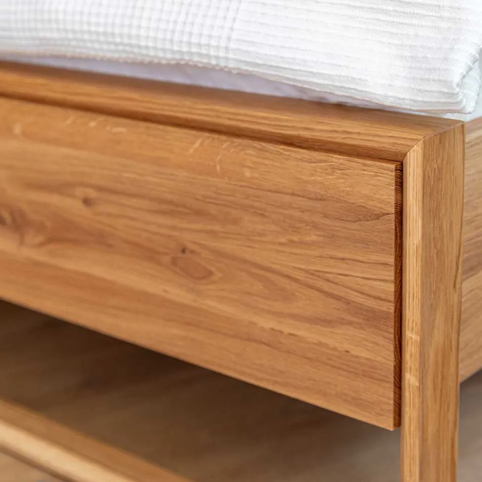 Doppelbett Eiche geölt Kojas