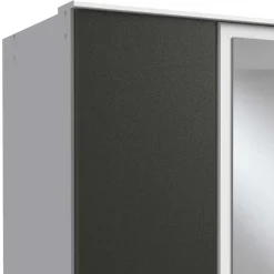 Drehtürenkleiderschrank mit Spiegel Tolofoa