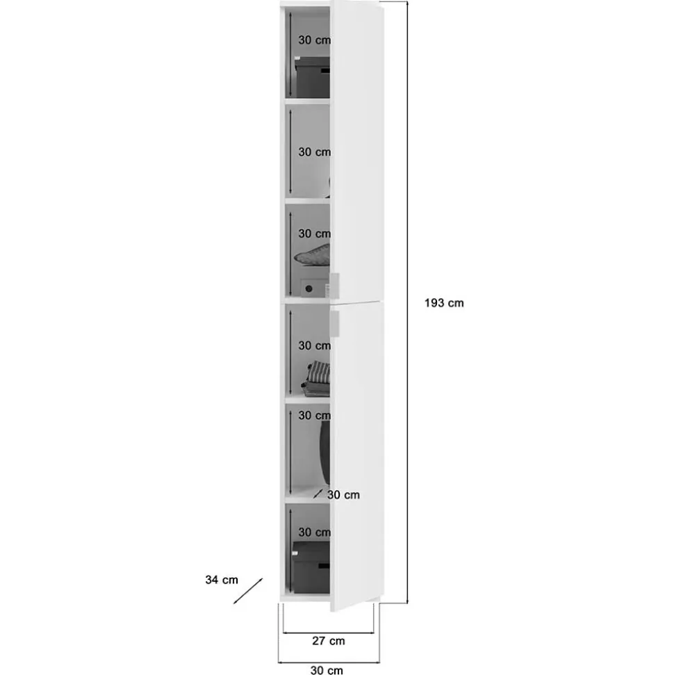 Drehtürenschrank Hochglanz Ridonner