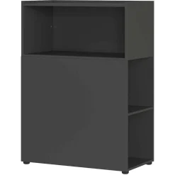 Dunkelgraues Büromöbelset Abby