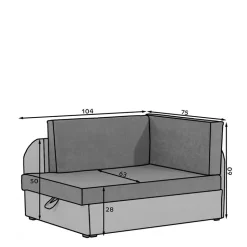 Eckschlafsofa Gatria