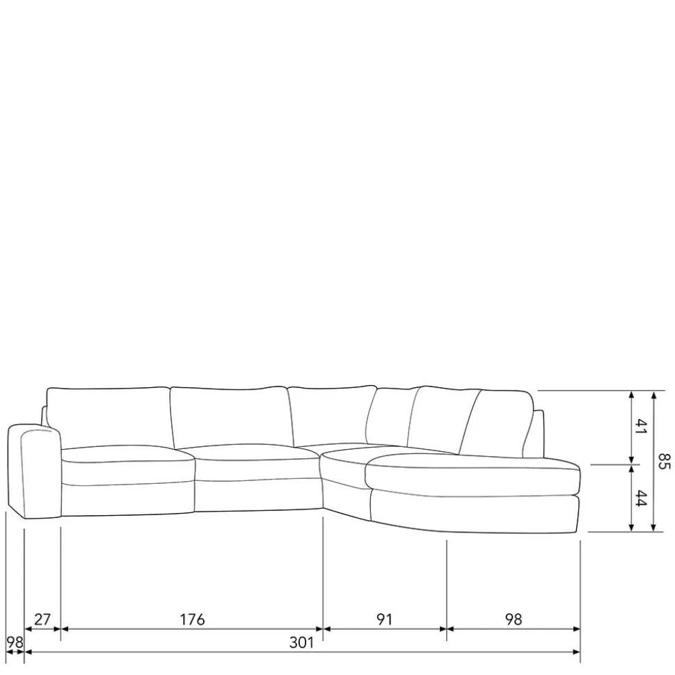 Ecksofa Beige Pilamonia