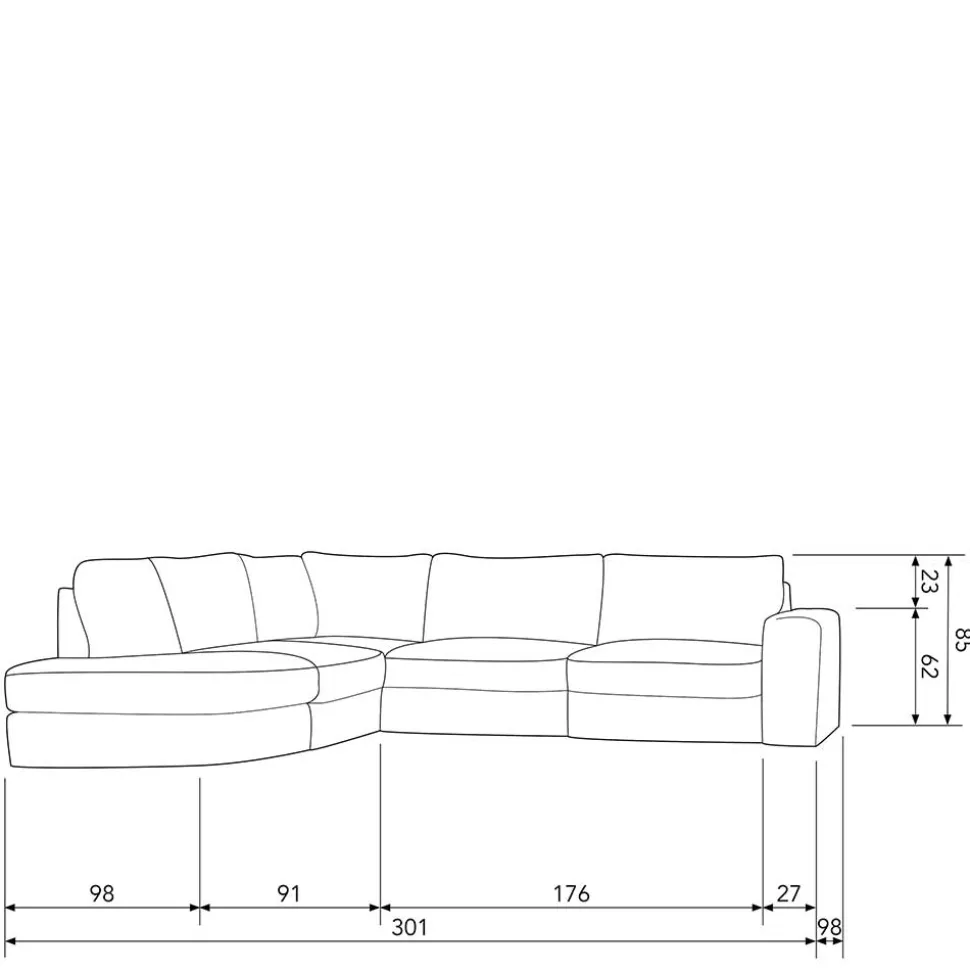 Ecksofa Beige Pilamonia