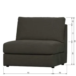 Einsitzer Modul Sofa Trois