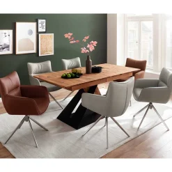 Esstischstuhl Set drehbar Dana
