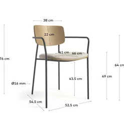 Esszimmerarmlehnstuhl Set Tessa