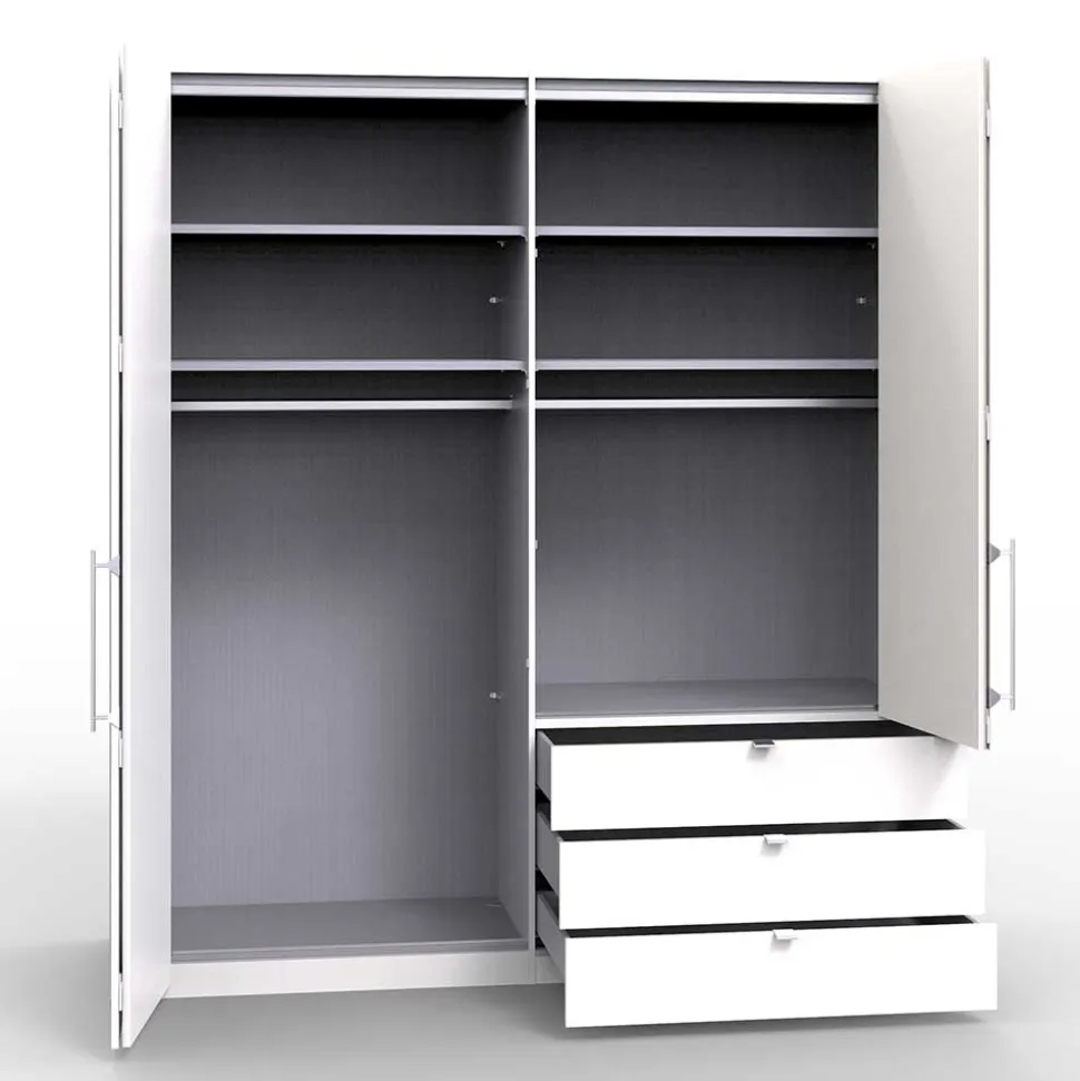 Falttürenkleiderschrank Invelita