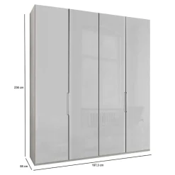 Falttürenkleiderschrank Kandu