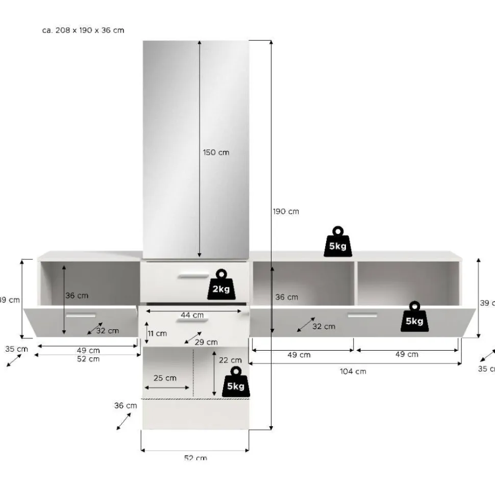 Flurgarderobe Tiploma