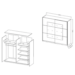 Gleittürenschrank Mezzo