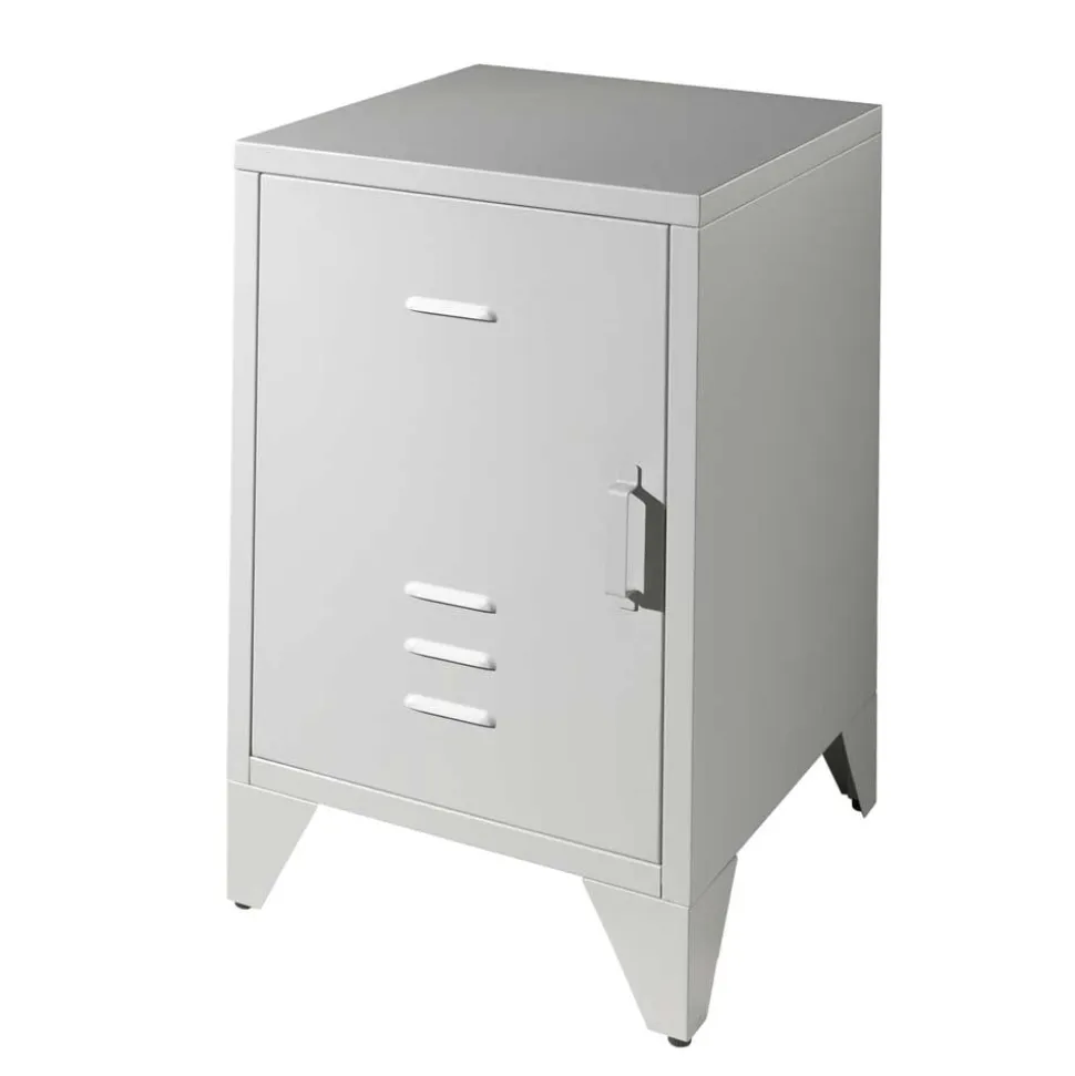 Grauer Nachtschrank Santobal