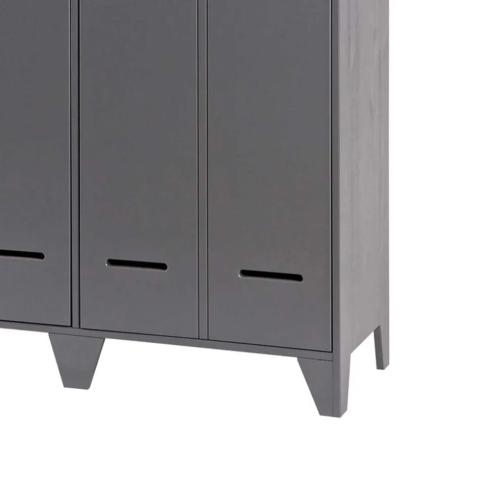Grauer Spindschrank Leonora