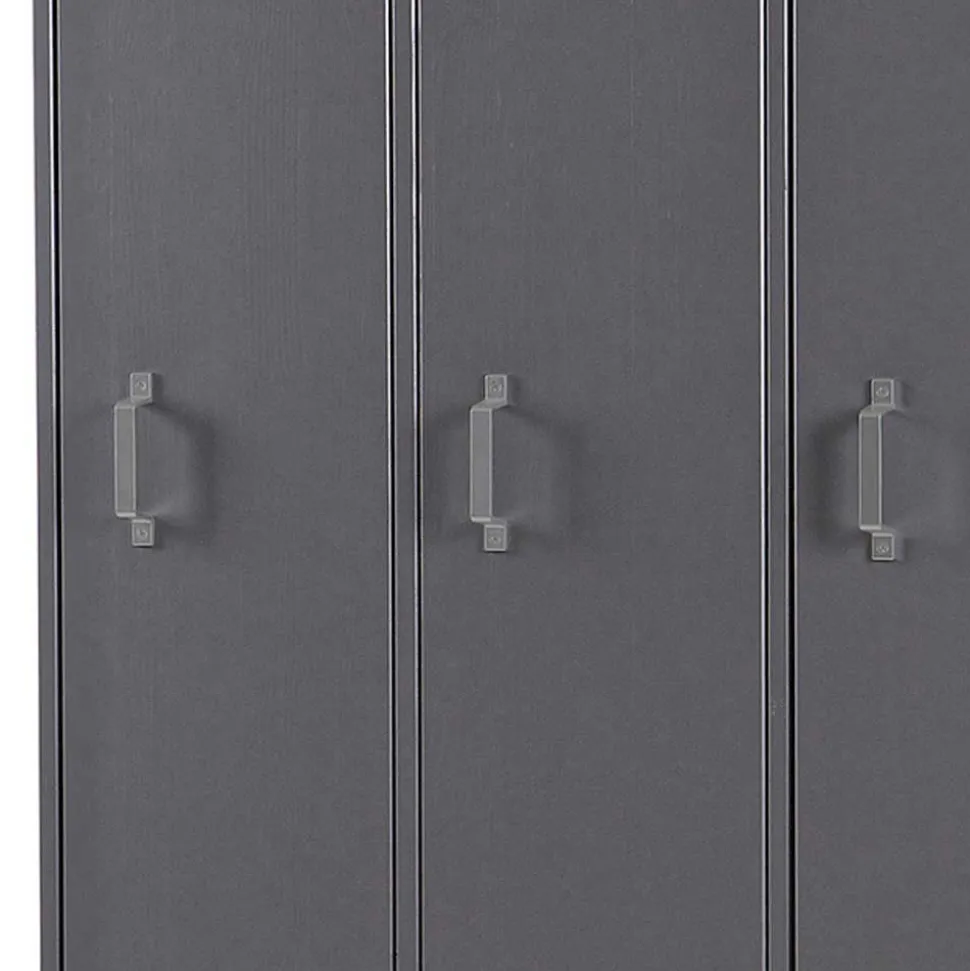 Grauer Spindschrank Leonora