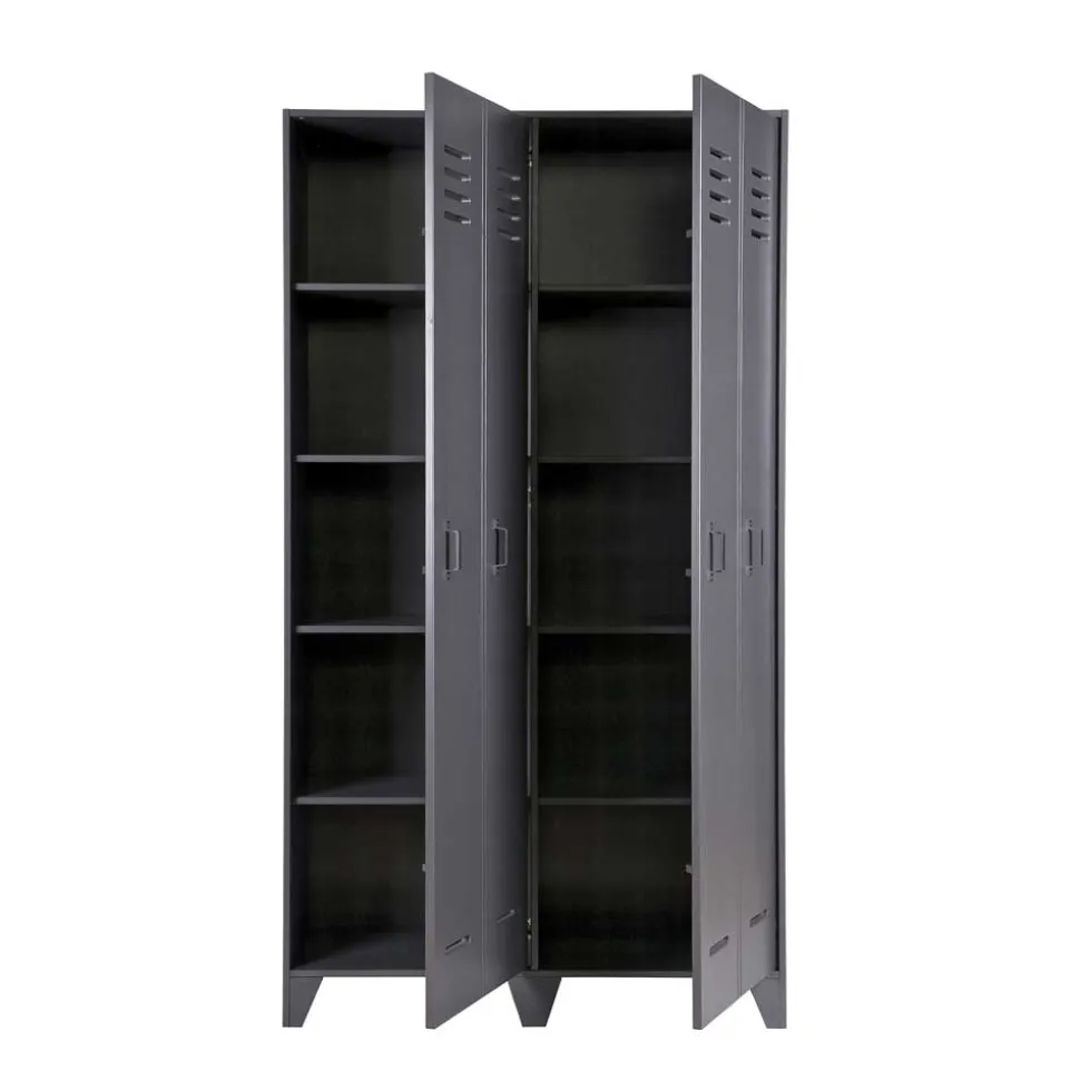 Grauer Spindschrank Leonora