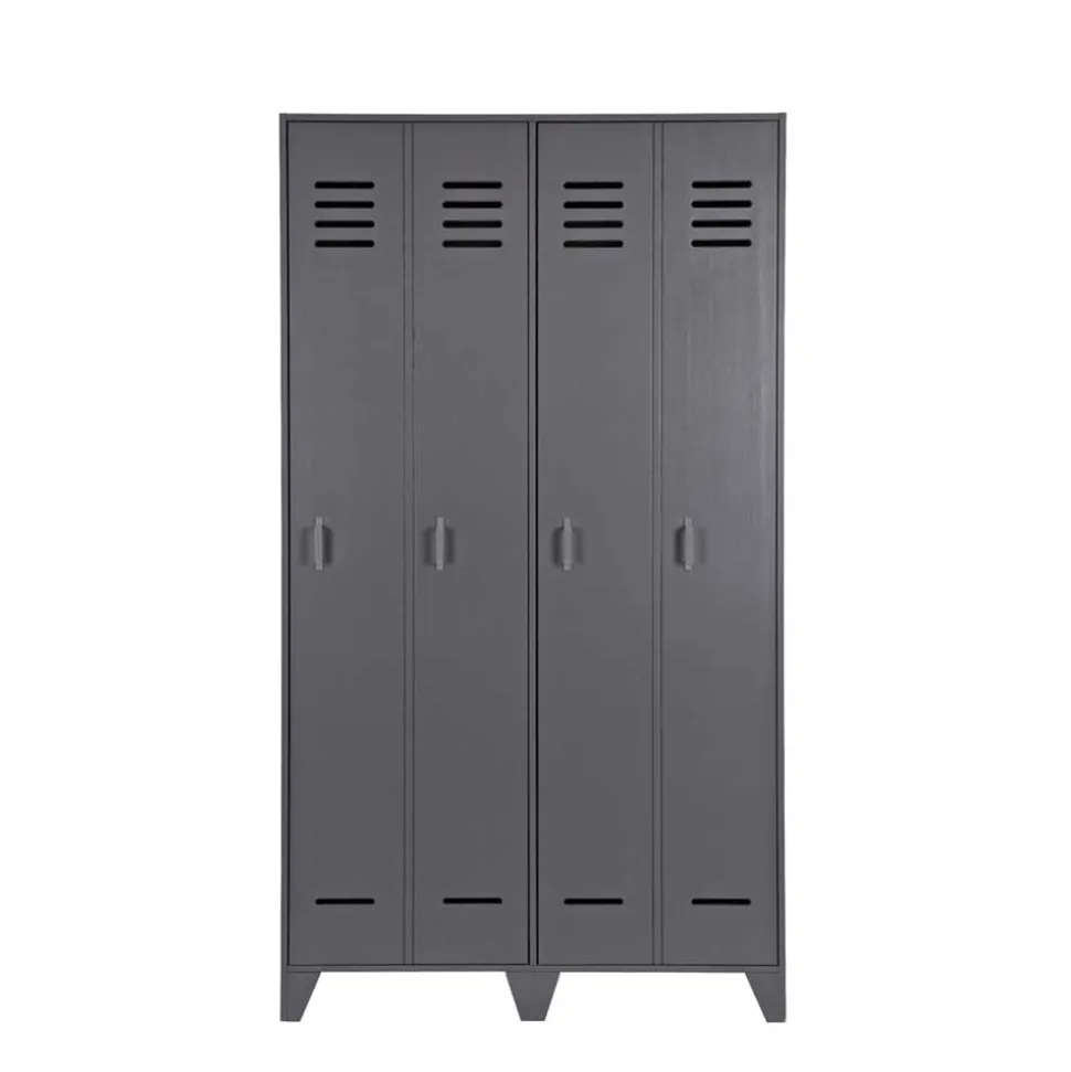 Grauer Spindschrank Leonora