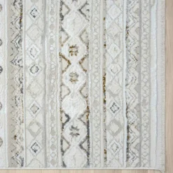 Heller Landhaus Teppich Fenya