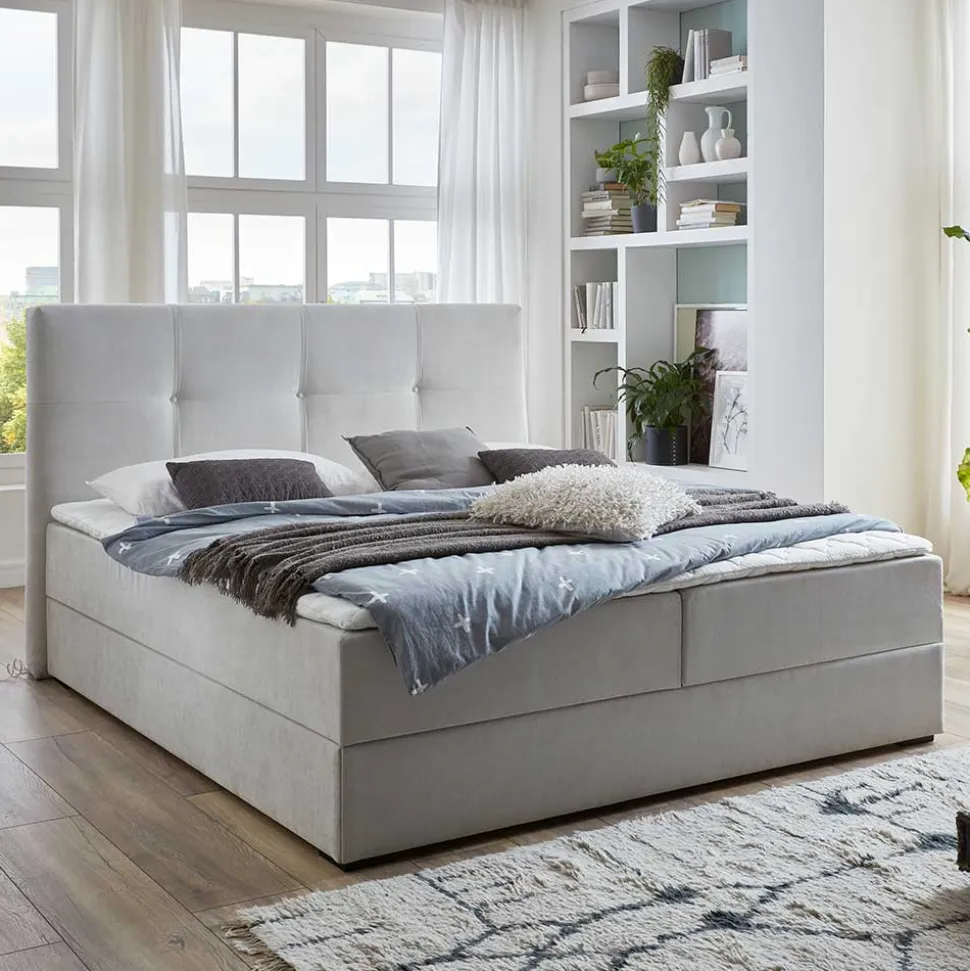 Hellgraues Boxbett Angelo