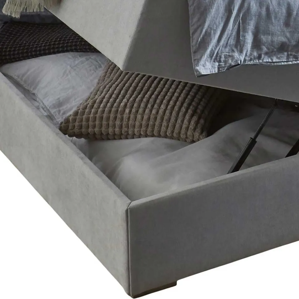 Hellgraues Boxbett Angelo