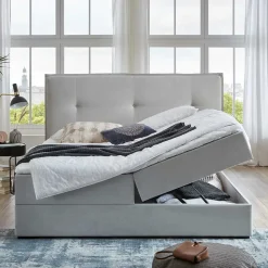 Hellgraues Boxbett Valpara