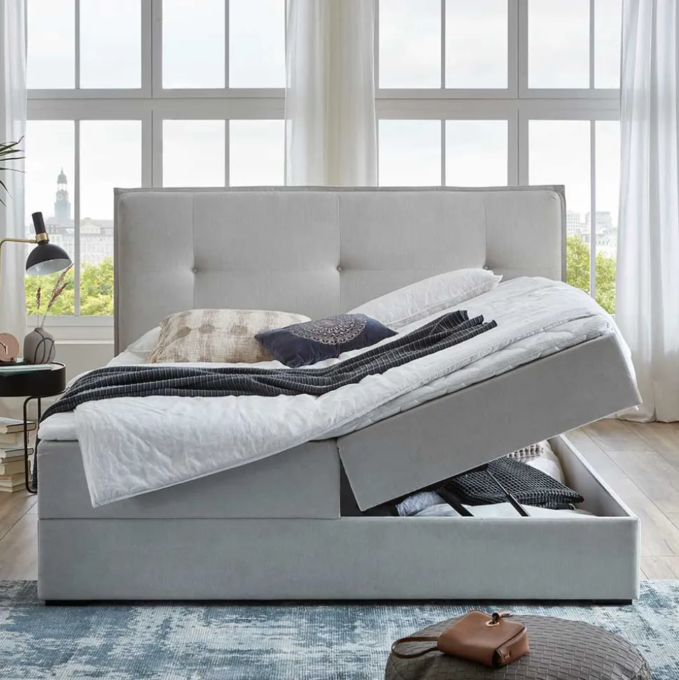 Hellgraues Boxbett Valpara