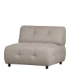 Hellgraues Flachgewebe Sofa Element Cracks