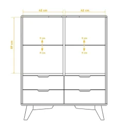 Highboard Vitrine Triancova
