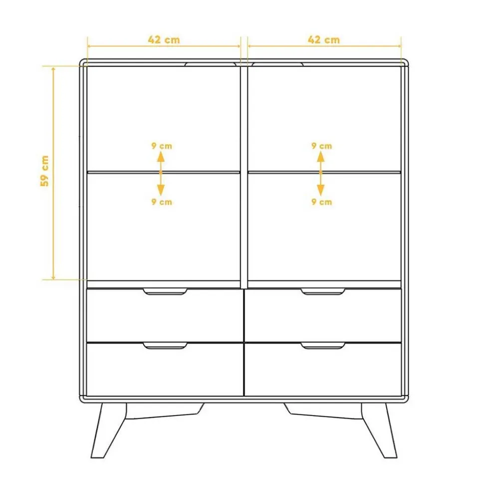 Highboard Vitrine Triancova