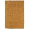 Hochflor Teppich Goldgelb Sesedra
